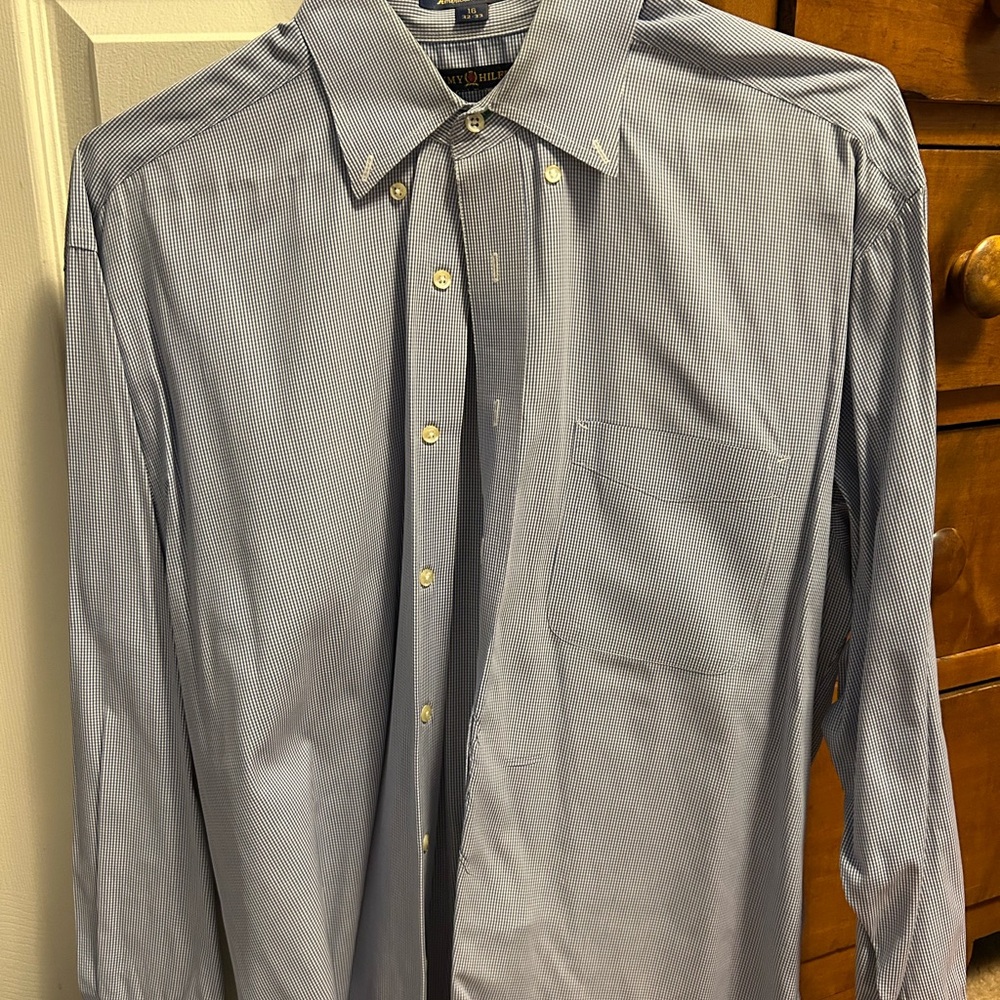 Men's Blue Dress Shirt